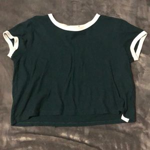 Baseball style crop top